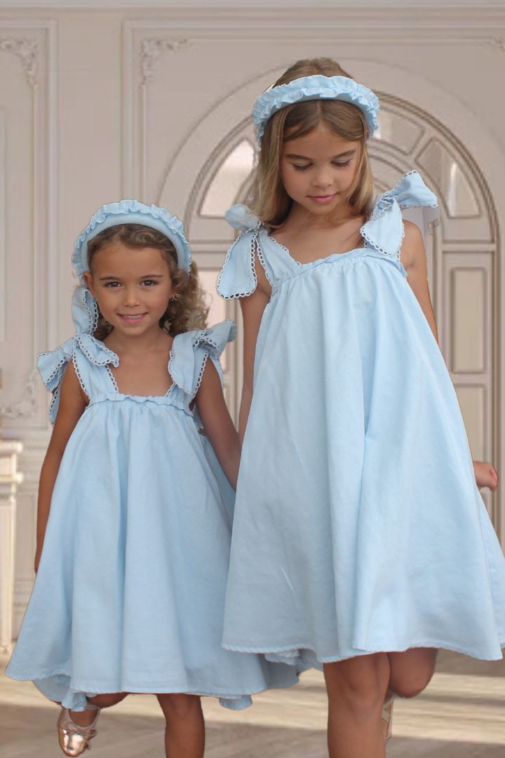 In the Meadows Dress - Sky Blue – Chloé and Amélie