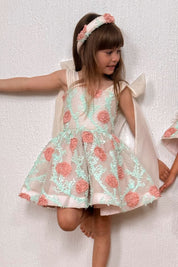 Come What May Dress - Hydrangea Mesh