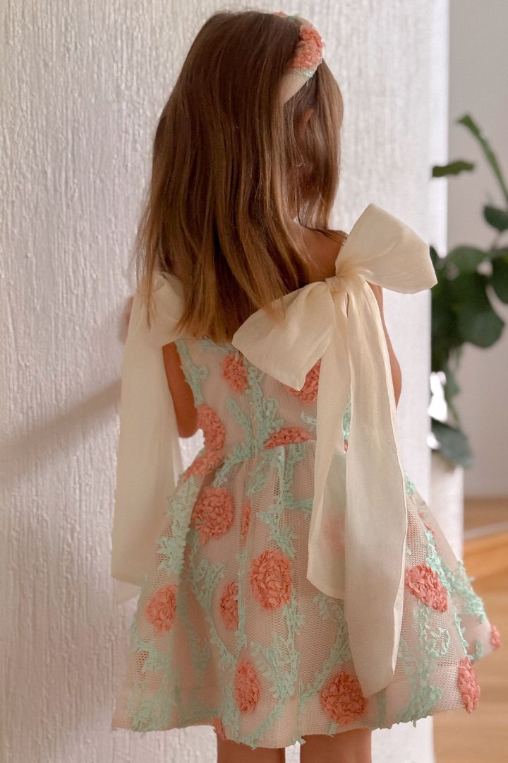 Come What May Dress - Hydrangea Mesh