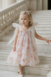 In The Meadows Dress - Pansies Organza