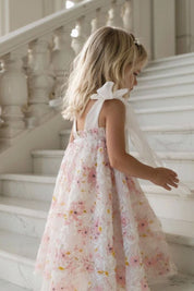 In The Meadows Dress - Pansies Organza