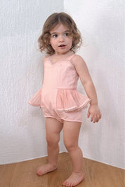 Birds of a Feather Playsuit - Tutu Pink