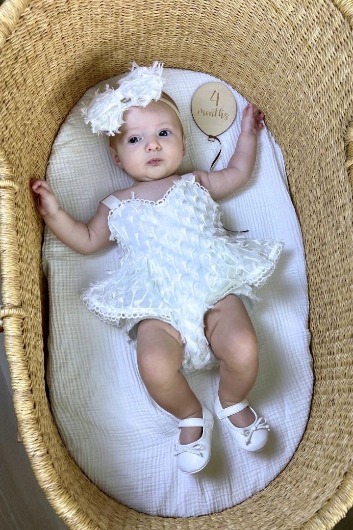 Birds of a Feather Playsuit - Snow White Feathered Organza