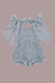 Love Letters Playsuit - Sage Ribbons