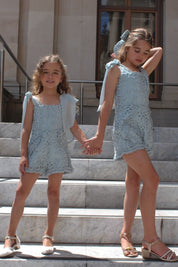 Love Letters Playsuit - Sage Ribbons