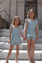 Love Letters Playsuit - Sage Ribbons