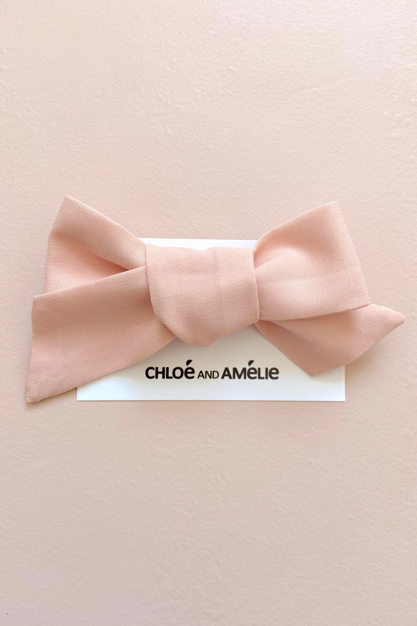 Bow Hair Accessory - Rose Petal - Chloé and Amélie