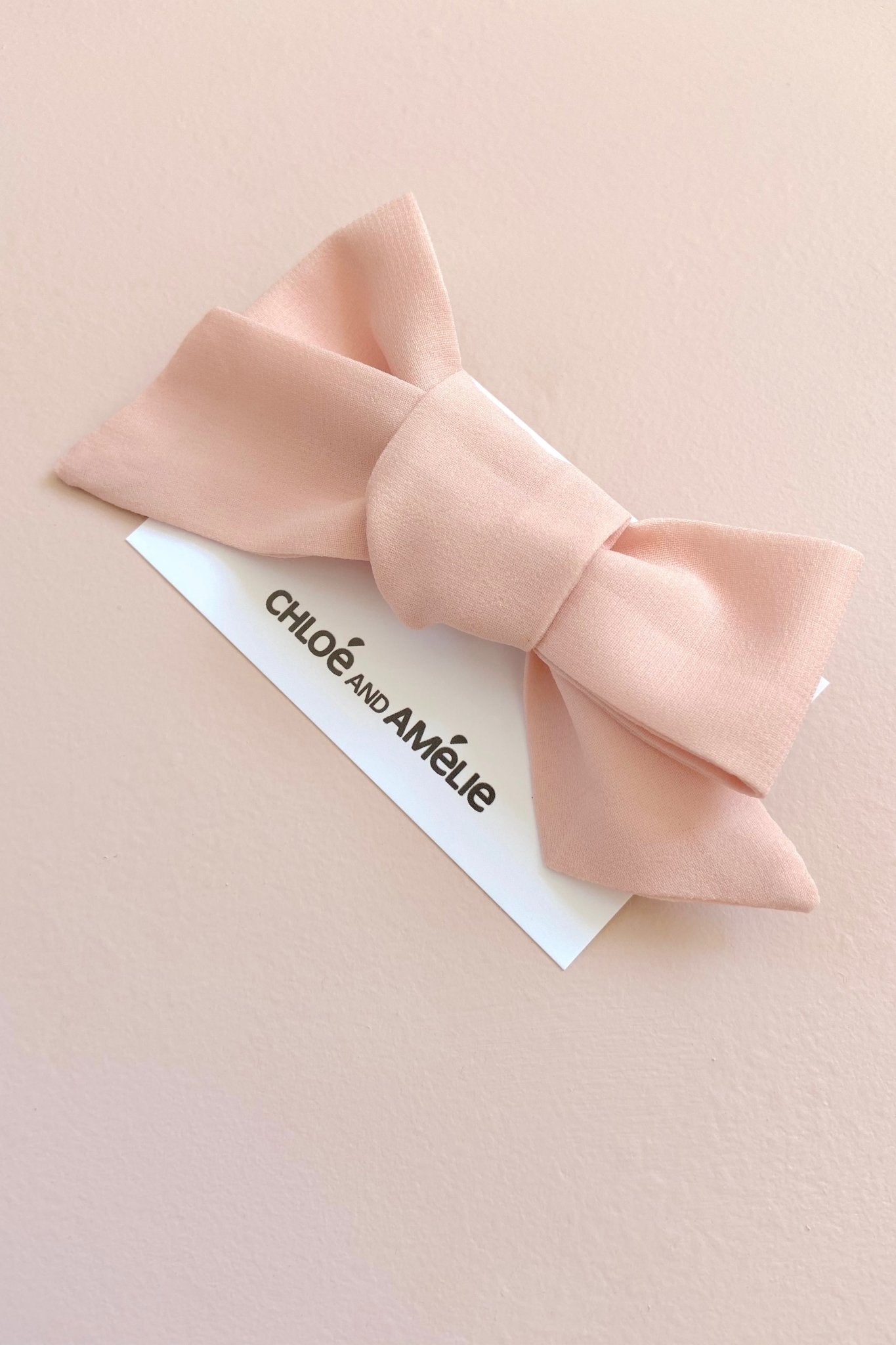Bow Hair Accessory - Rose Petal - Chloé and Amélie