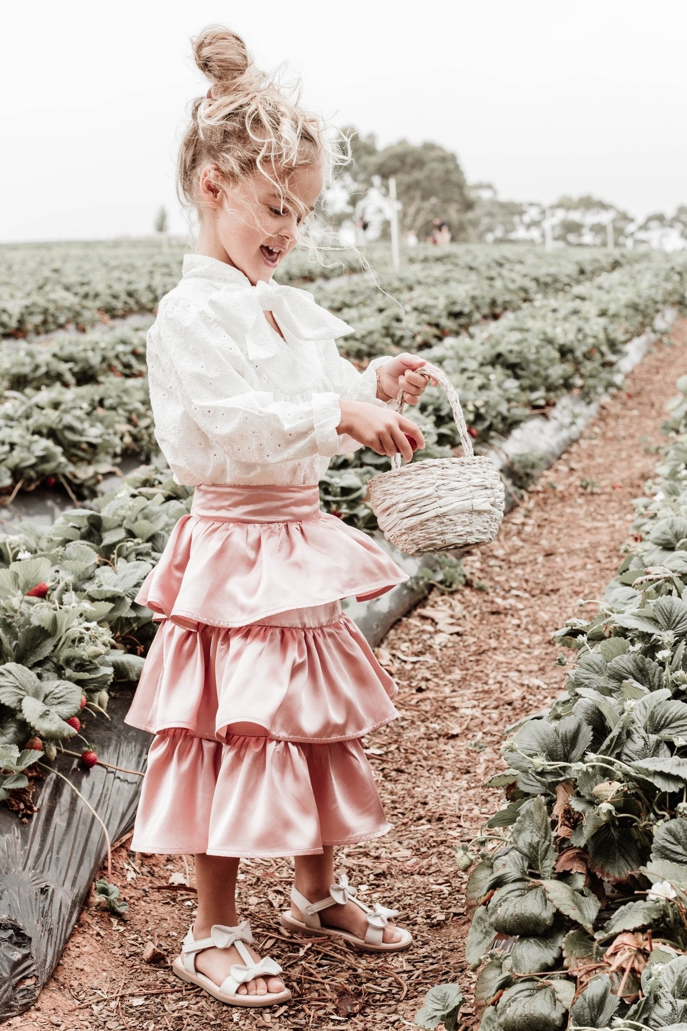 Sing a Song of Rainbows Skirt - Rose Bud - Chloé and Amélie
