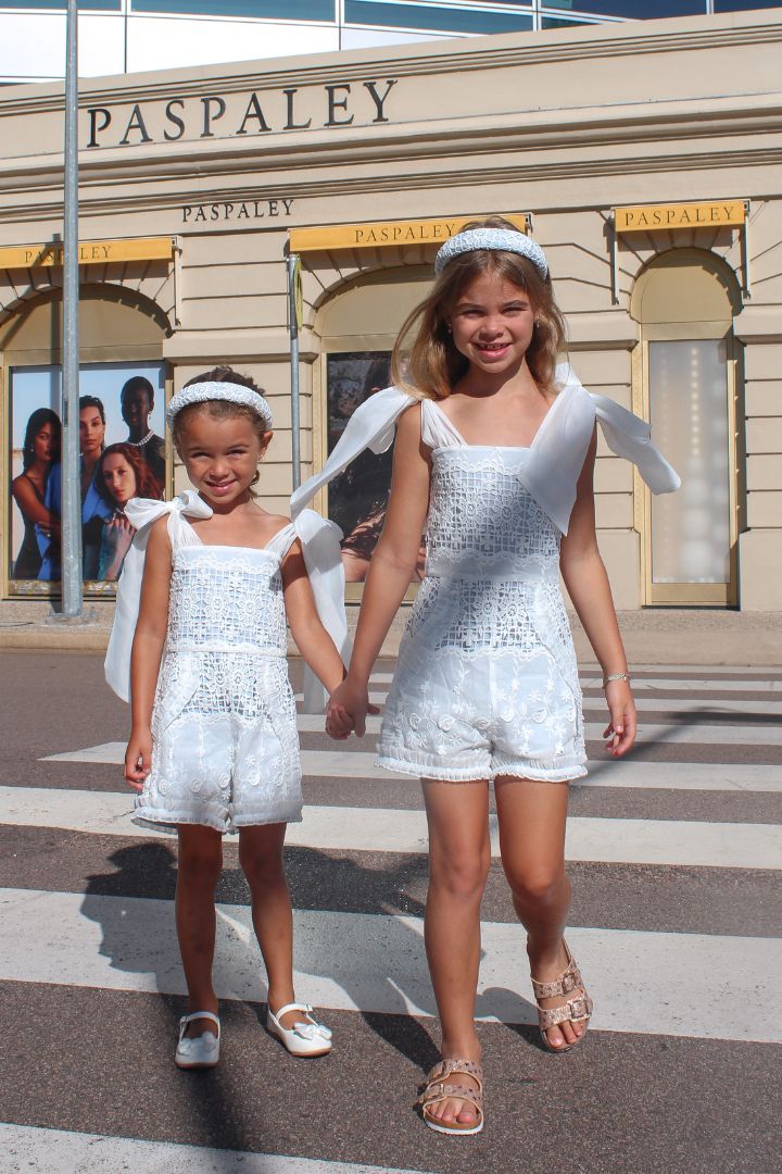 Love Letters Playsuit - Lattice Roses – Chloé and Amélie