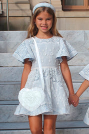 I Heart YOU Bag - Snow White Peony Voile