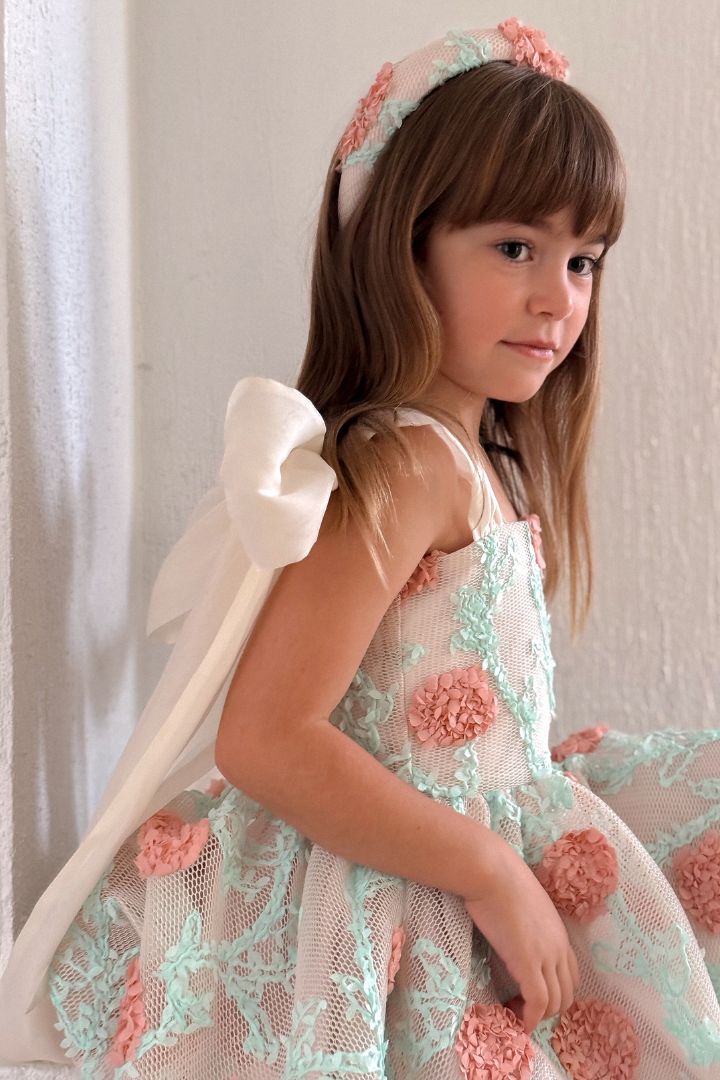 Chloe and amelie クロエアンドアメリ　ベビードレス　ワンピース In the Meadows Dress - Peach Blush – Chloé and Amélie