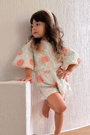 Hear Me Shout Playsuit - Hydrangea Mesh