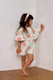 Hear Me Shout Playsuit - Hydrangea Mesh