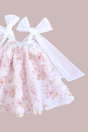 In The Meadows Dress - Pansies Organza