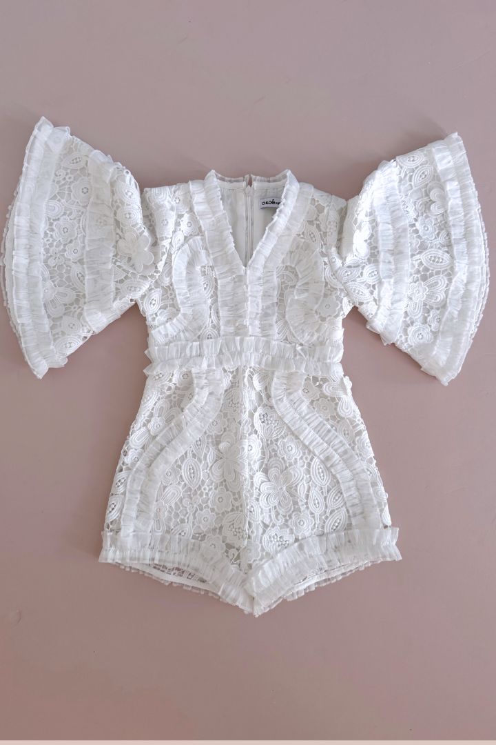 Sweet like a Flower Playsuit - Lotus Lace