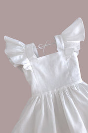 See You Flutter Dress - Antique White