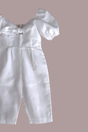 Pretty Please Jumpsuit - Antique White