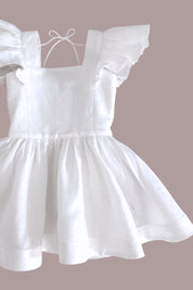 See You Flutter Dress - Antique White