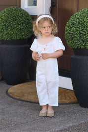Pretty Please Jumpsuit - Antique White