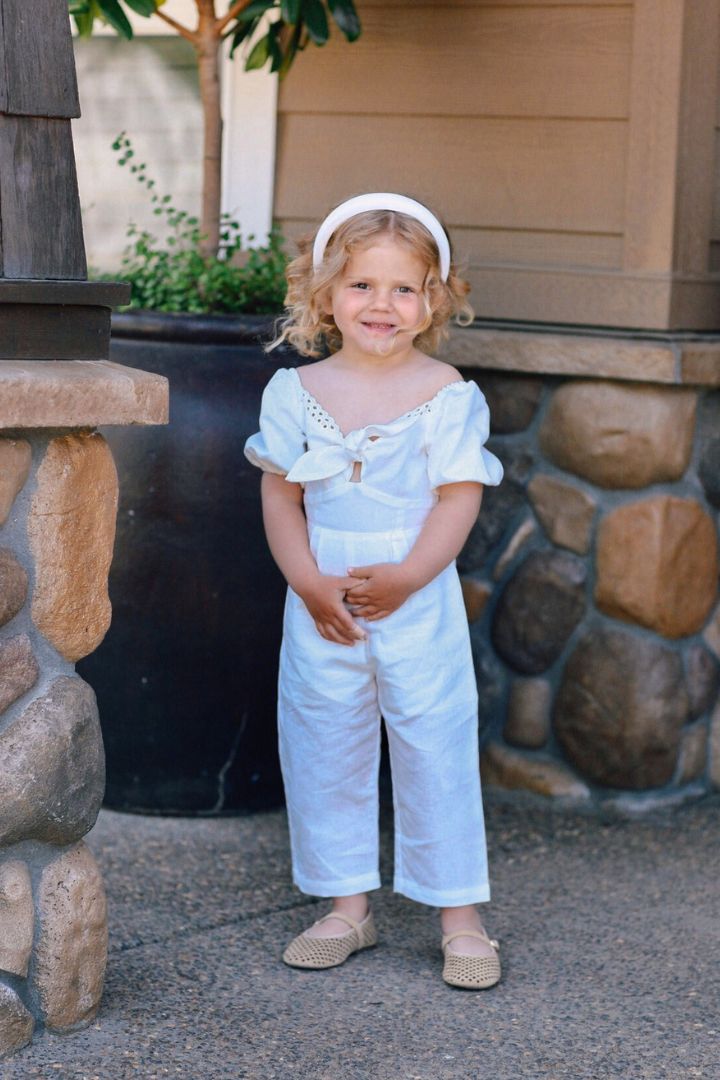 Pretty Please Jumpsuit - Antique White – Chloé and Amélie