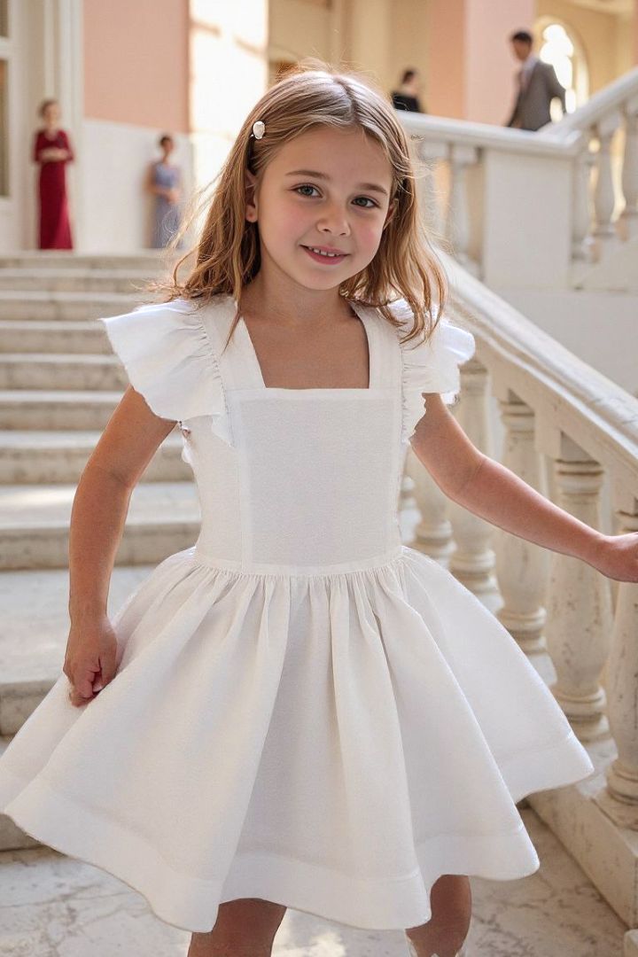 See You Flutter Dress - Antique White