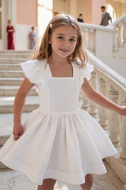 See You Flutter Dress - Antique White