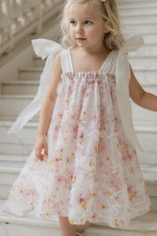 In The Meadows Dress - Pansies Organza