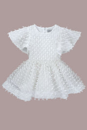 Dream Weaver Dress - Snow White Feathered Organza