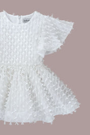 Dream Weaver Dress - Snow White Feathered Organza