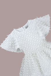 Dream Weaver Dress - Snow White Feathered Organza