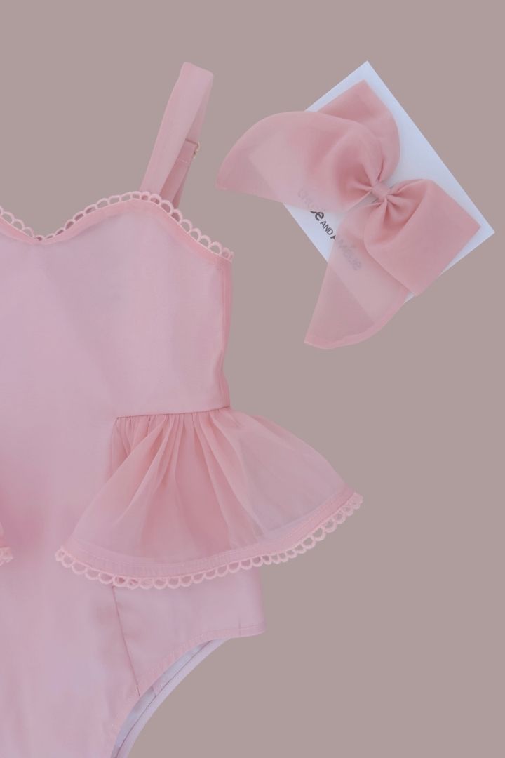 Bow Hair Slide - Tutu Pink Tulle