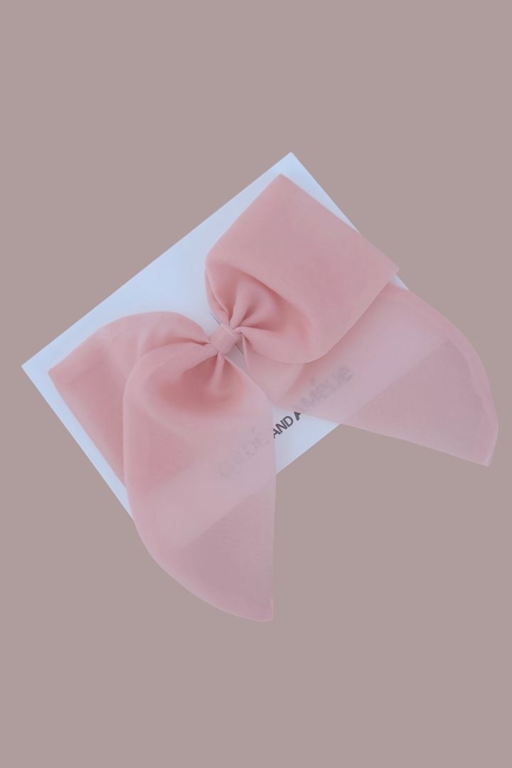 Bow Hair Slide - Tutu Pink Tulle