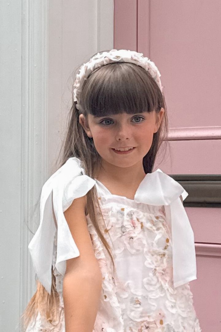 Headband - Pansies Organza