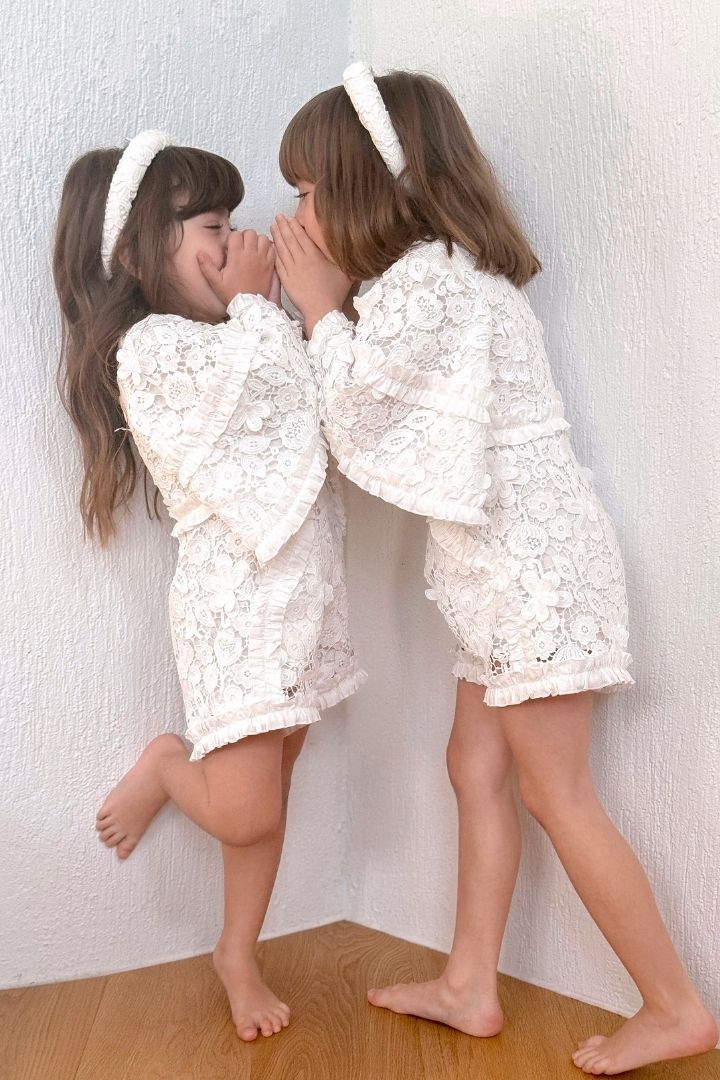Sweet like a Flower Playsuit - Lotus Lace