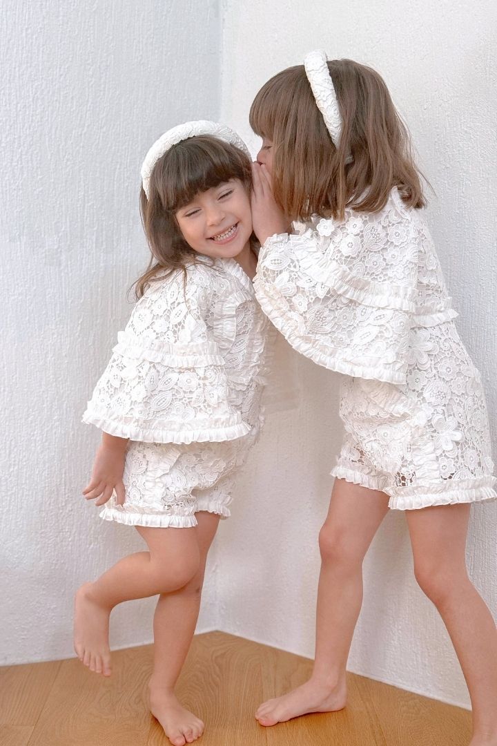 Sweet like a Flower Playsuit - Lotus Lace