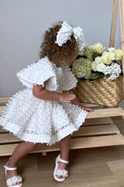 Dream Weaver Dress - Snow White Feathered Organza