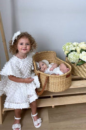 Dream Weaver Dress - Snow White Feathered Organza