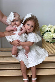 Dream Weaver Dress - Snow White Feathered Organza