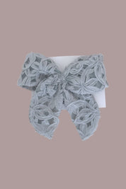 Bow Hair Slide - Sage Ribbons