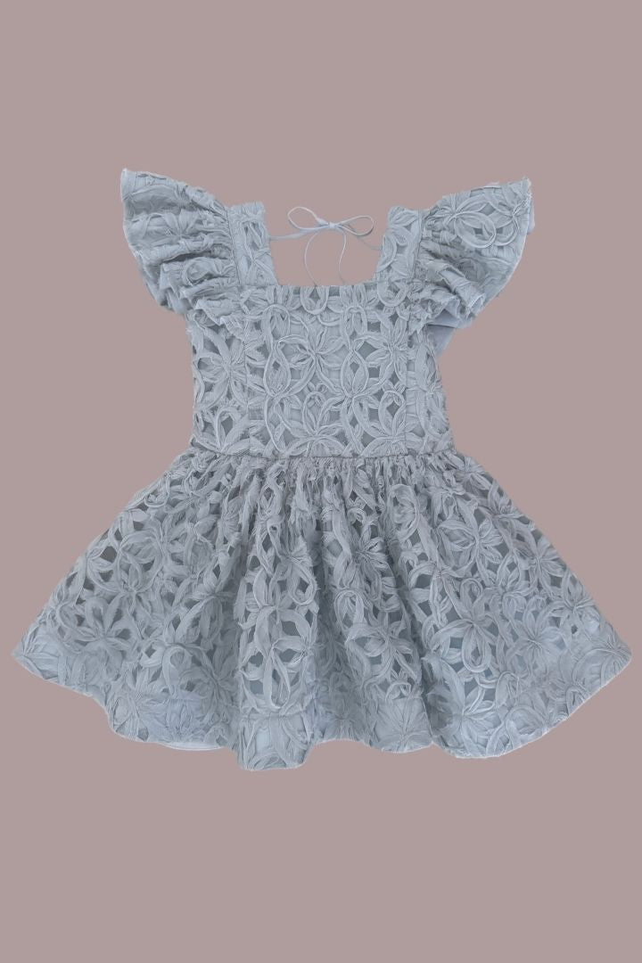 See You Flutter Dress - Sage Ribbons