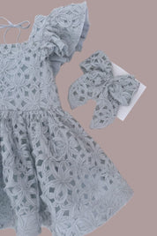 See You Flutter Dress - Sage Ribbons
