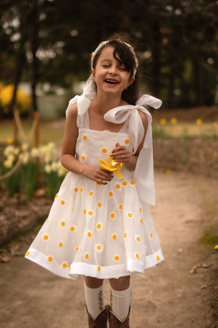 Come What May Dress - Polka Daisy