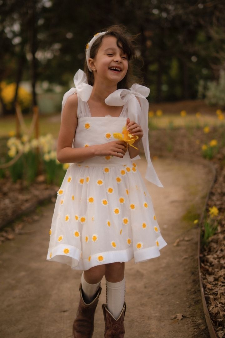 Come What May Dress - Polka Daisy