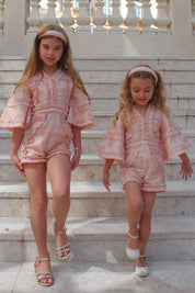 Sweet like a Flower Playsuit - Seashell Tulle