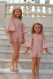 Sweet like a Flower Playsuit - Seashell Tulle