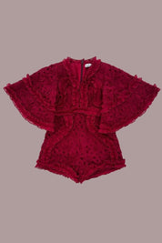Sweet like a Flower Playsuit - Cherry Bloom Ribbons