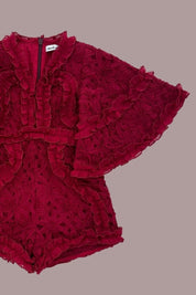 Sweet like a Flower Playsuit - Cherry Bloom Ribbons