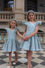 See You Flutter Dress - Sage Ribbons