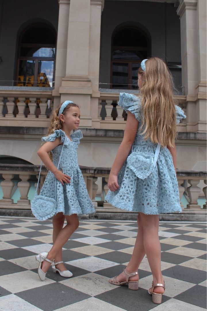 See You Flutter Dress - Sage Ribbons
